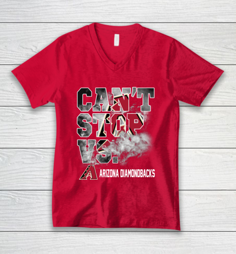 MLB Arizona Diamondbacks Baseball Can't Stop Vs Arizona Diamondbacks V-Neck T-Shirt 6