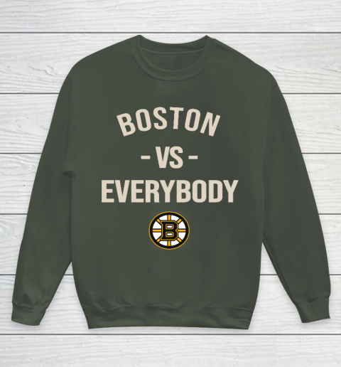 Boston Bruins Vs Everybody Youth Sweatshirt 8
