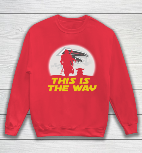 Atlanta Falcons NFL Football Star Wars Yoda And Mandalorian This Is The Way Sweatshirt 7