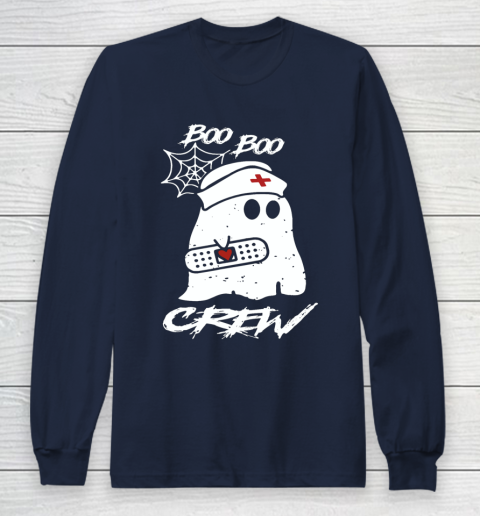 Boo Boo Crew Nurse Ghost Funny Halloween Costume Gift Long Sleeve T Shirt.D2SMT7UJCV Long Sleeve T-Shirt 2
