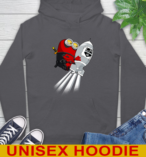 NHL Hockey Los Angeles Kings Deadpool Minion Marvel Shirt Hoodie 7
