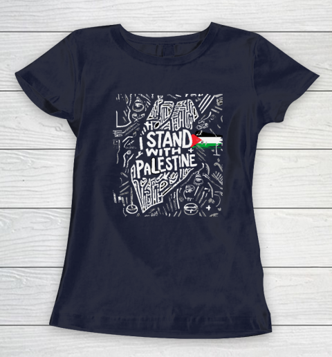 I Stand With Palestine Quote Free Palestine Women's T-Shirt 2