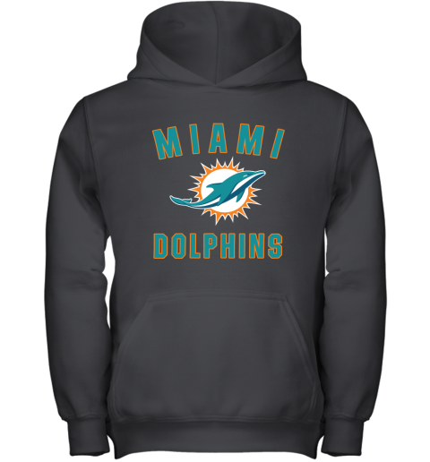 Miami Dolphins NFL Pro Line by Fanatics Branded Aqua Vintage Victory Youth Hoodie