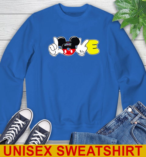 Cleveland Cavaliers NBA Basketball Love Mickey Disney Sports Sweatshirt 9