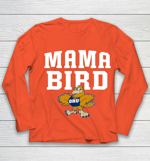 Oral Roberts Golden Eagles Mama Mascot Youth Long Sleeve 3