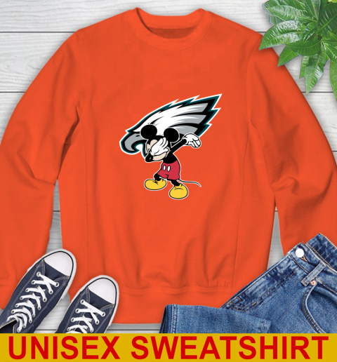 Philadelphia Eagles NFL Football Dabbing Mickey Disney Sports Sweatshirt 4