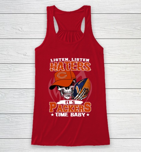 Listen Haters It is BEARS Time Baby NFL Racerback Tank 4