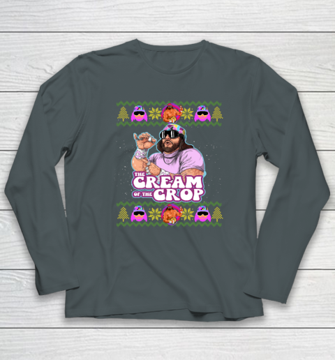 Macho The Cream of The Crop,Wrestling Ugly Christmas Long Sleeve T-Shirt 3
