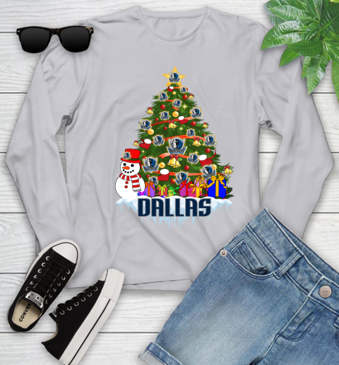Dallas Mavericks Merry Christmas NBA Basketball Sports Youth Long Sleeve 5