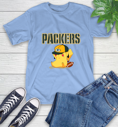 NFL Pikachu Football Sports Green Bay Packers T-Shirt 11
