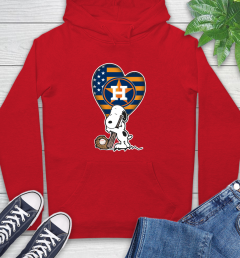 Houston Astros MLB Baseball The Peanuts Movie Adorable Snoopy Hoodie 10