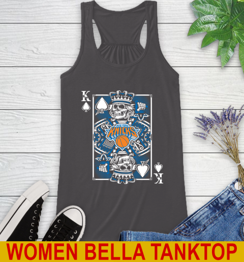 New York Knicks NBA Basketball The King Of Spades Death Cards Shirt Racerback Tank 10