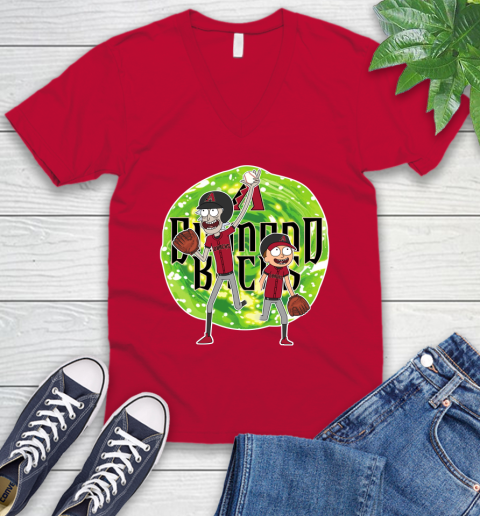 MLB Arizona Diamondbacks Rick And Morty Baseball Sports V-Neck T-Shirt 8
