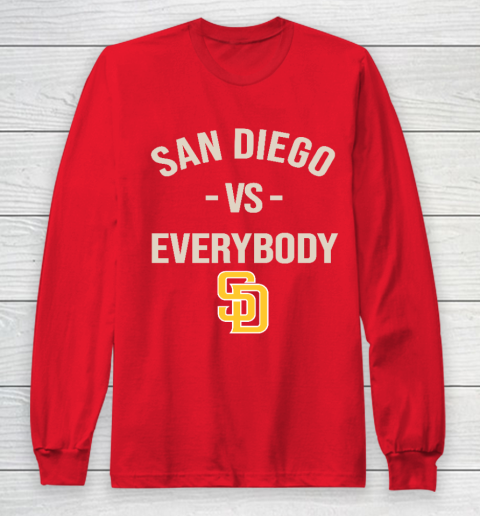 San Diego Padres Vs Everybody Long Sleeve T-Shirt 7