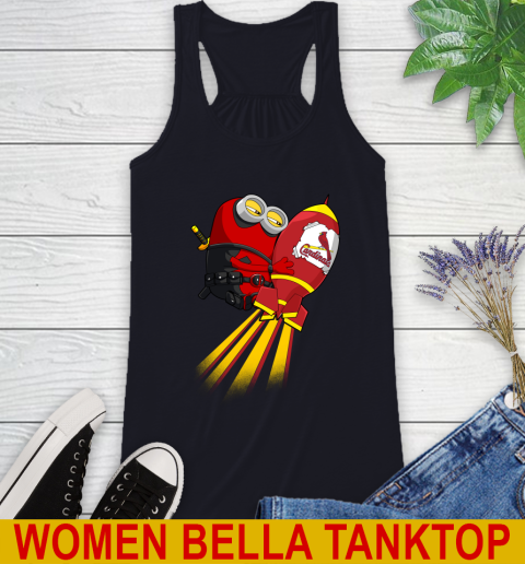 MLB Baseball St.Louis Cardinals Deadpool Minion Marvel Shirt Racerback Tank 8