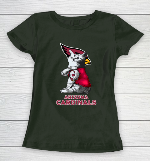 NFL Football My Cat Loves Arizona Cardinals Women's T-Shirt 4