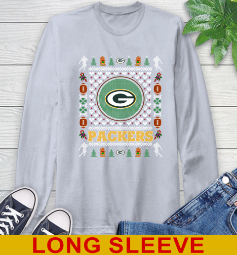 Green Bay Packers Merry Christmas NFL Football Loyal Fan Long Sleeve T-Shirt 6