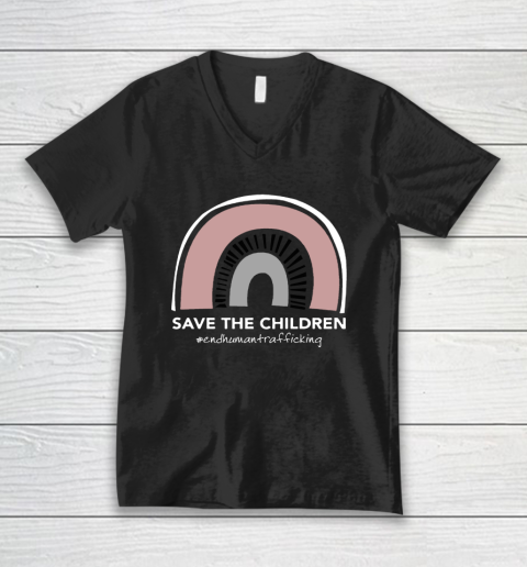 Safe The Children End Human Trafficking V-Neck T-Shirt