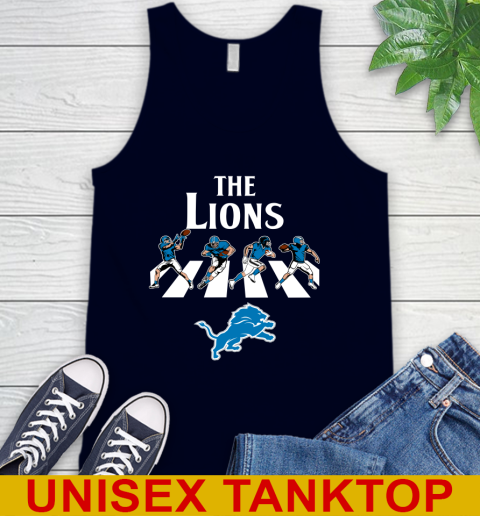 NFL Football Detroit Lions The Beatles Rock Band Shirt Tank Top 2