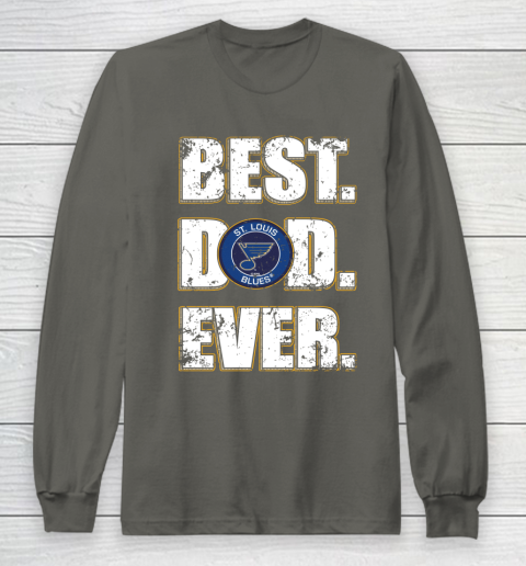 NHL St.Louis Blues Hockey Best Dad Ever Family Shirt Long Sleeve T-Shirt 5