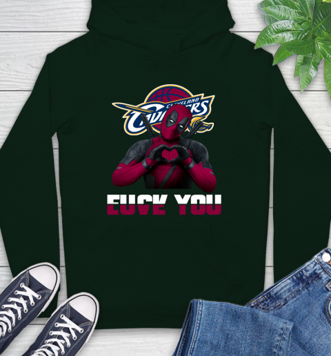 NBA Cleveland Cavaliers Deadpool Love You Fuck You Basketball Sports Hoodie 12