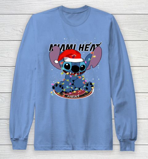 Miami Heat NBA noel stitch Basketball Christmas Long Sleeve T-Shirt 8