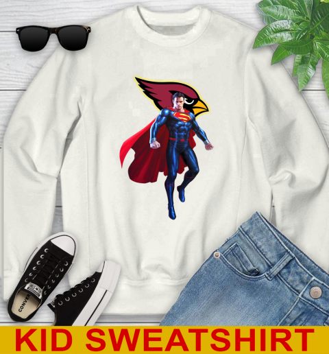 NFL Superman DC Sports Football Arizona Cardinals Youth Sweatshirt