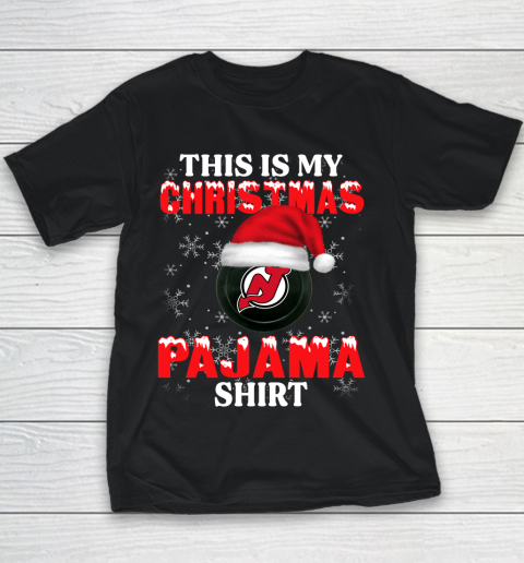 New Jersey Devils This Is My Christmas Pajama Shirt NHL Youth T-Shirt