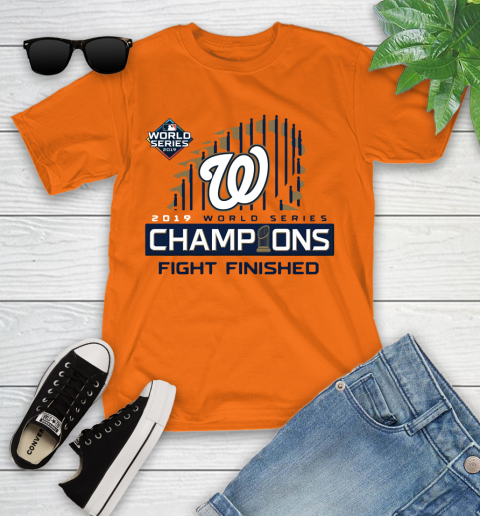 Finish The Fight Washington Nationals World Series Youth T-Shirt 9