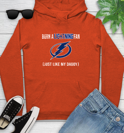 NHL Tampa Bay Lightning Hockey Loyal Fan Just Like My Daddy Shirt Youth Hoodie 4