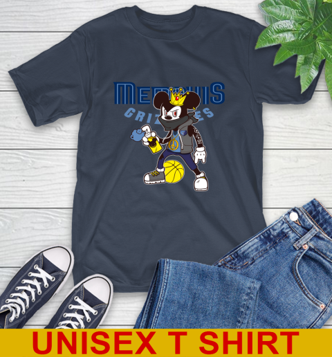 Memphis Grizzlies NBA Basketball Mickey Peace Sign Sports T-Shirt 4