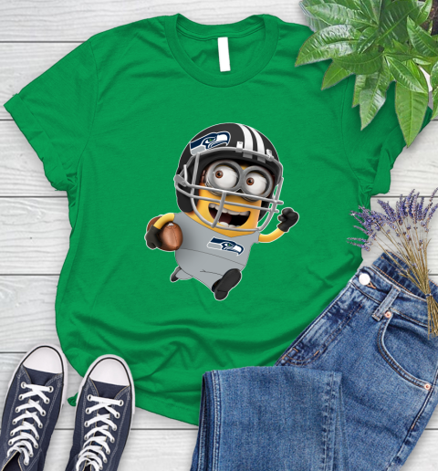 NFL Seattle Seahawks Minions Disney Football Sports Women's T-Shirt 6