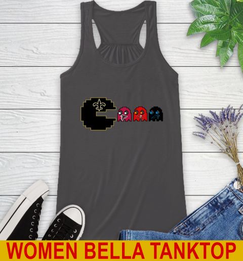 New Orleans Saints NFL Football Pac Man Champion Racerback Tank 12