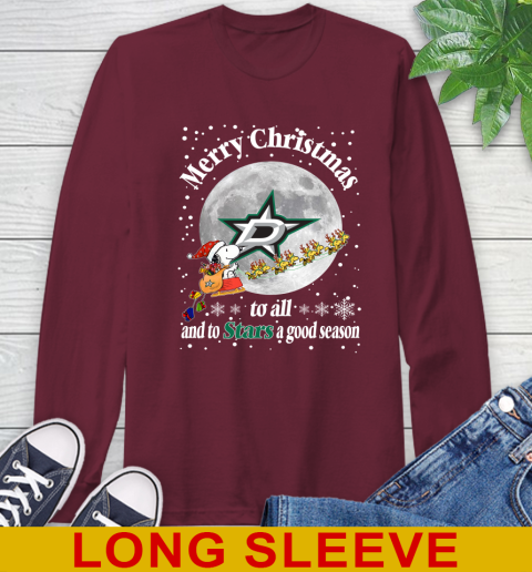 Dallas Stars Merry Christmas To All And To Stars A Good Season NHL Hockey Sports Long Sleeve T-Shirt 7