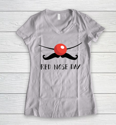 Red Nose Day Funny Women's V-Neck T-Shirt