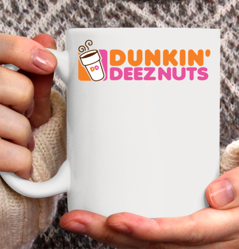 Dunkin Deez Nuts Shirt Ceramic Mug 11oz 2