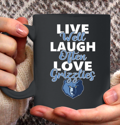 NBA Basketball Memphis Grizzlies Live Well Laugh Often Love Shirt Ceramic Mug 11oz