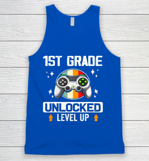 Next Level t shirts 1st Grade Unlocked Level Up Back To School First Grade Gamer Tank Top 4