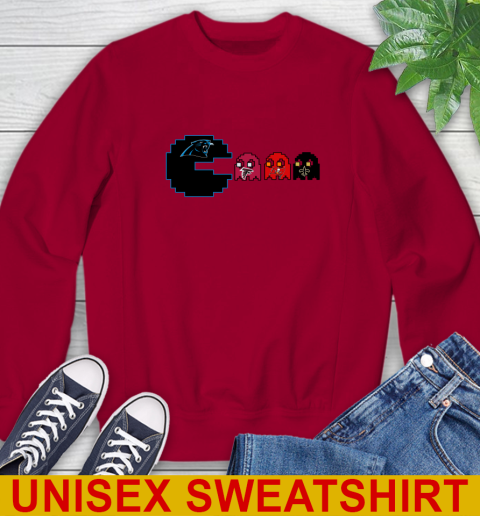 Carolina Panthers NFL Football Pac Man Champion Sweatshirt 7