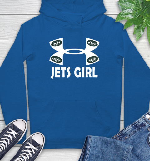 NFL New York Jets Girl Under Armour Football Sports Hoodie 9