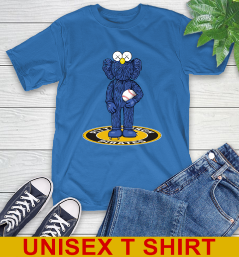 MLB Baseball Pittsburgh Pirates Kaws Bff Blue Figure Shirt T-Shirt 9