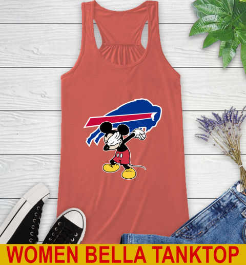 Buffalo Bills NFL Football Dabbing Mickey Disney Sports Racerback Tank 4