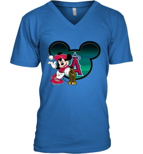 DISNEY PITCHING MICKEY MOUSE LA LOS ANGELES DODGERS MLB BASEBALL T SHIRT  Mens S