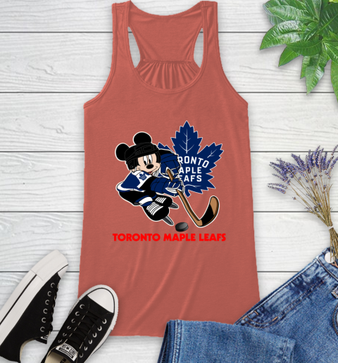 NHL Toronto Maple Leafs Mickey Mouse Disney Hockey T Shirt Racerback Tank 4