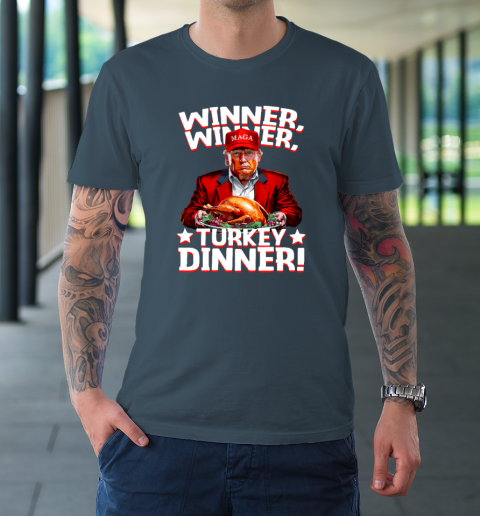 Funny Trump Winner Winner Turkey Dinner Thanksgiving T-Shirt 4