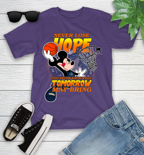 Minnesota Timberwolves NBA Basketball Mickey Disney Never Lose Hope Youth T-Shirt 3