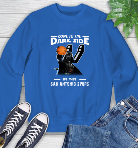 NBA Come To The Dark Side We Have San Antonio Spurs Star Wars Darth Vader Basketball Sweatshirt 9