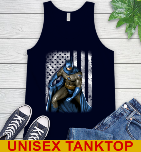 Tennessee Titans NFL Football Batman DC American Flag Shirt Tank Top 2