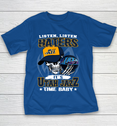 Listen Haters It is JAZZ Time Baby NBA Youth T-Shirt 6
