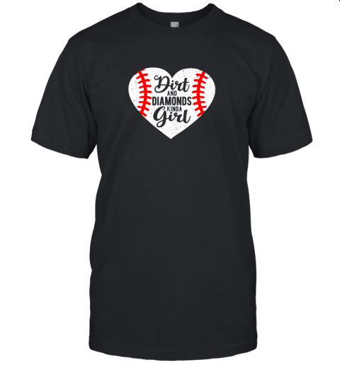 Dirt and Diamonds Kinda Girl Baseball Unisex Jersey Tee